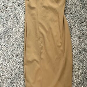 Good American Camel Midi Dress - Size 1 (Fits like Small/Medium)